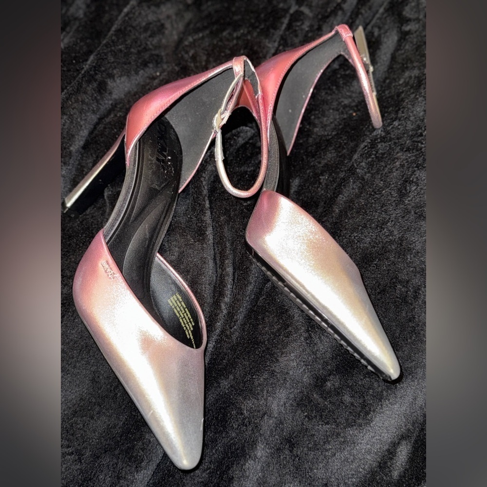DKNY Shimmering Pink and Silver Heels